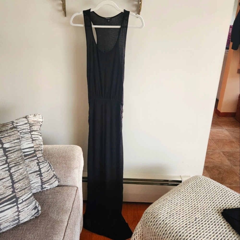 Monteau Long Black Maxi Dress